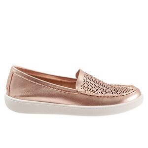 Trotters Audrey Rose Gold Slip-On Loafers